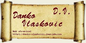 Danko Vlašković vizit kartica